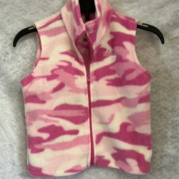 Cabela's Jackets & Coats Cabelas Girls Fleece Pink Camo Vest Poshmark